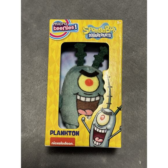 Nickelodeon Other - 🔥SpongeBob Micro Teenies Plush Plankton BNWT🔥